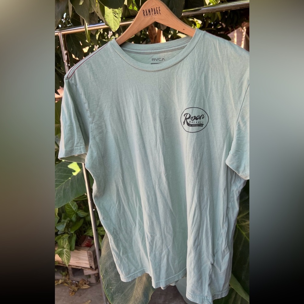 RVCA Mint Green Short Sleeve Tee